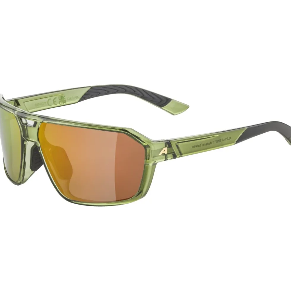 Alpina Swift Bril - green-transparent gloss/mirror gold