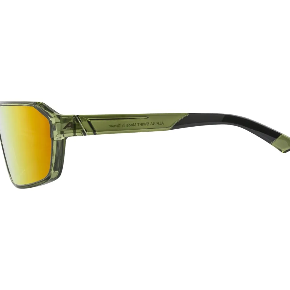 Alpina Swift Bril - green-transparent gloss/mirror gold
