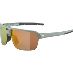 Alpina Swift HR Bril - willow-green matt/mirror gold