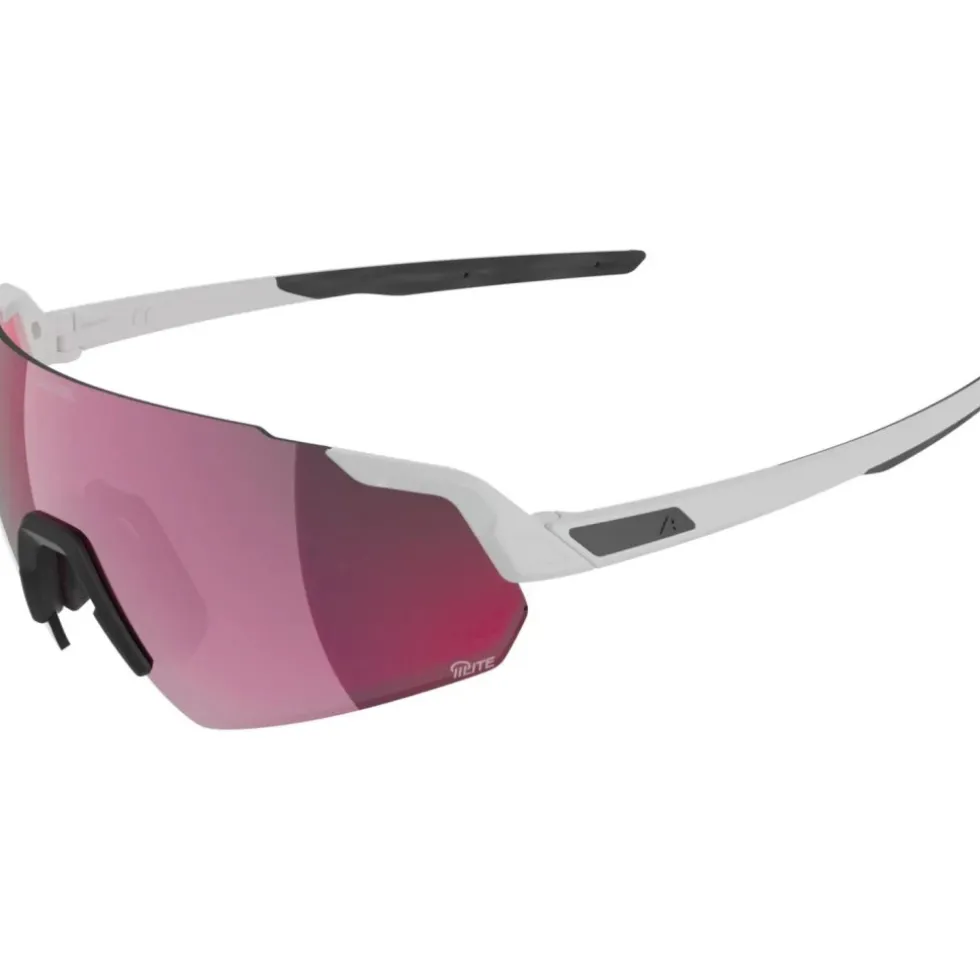 Alpina Turbo Air Q-Lite Brillen - white gloss/pink mirror