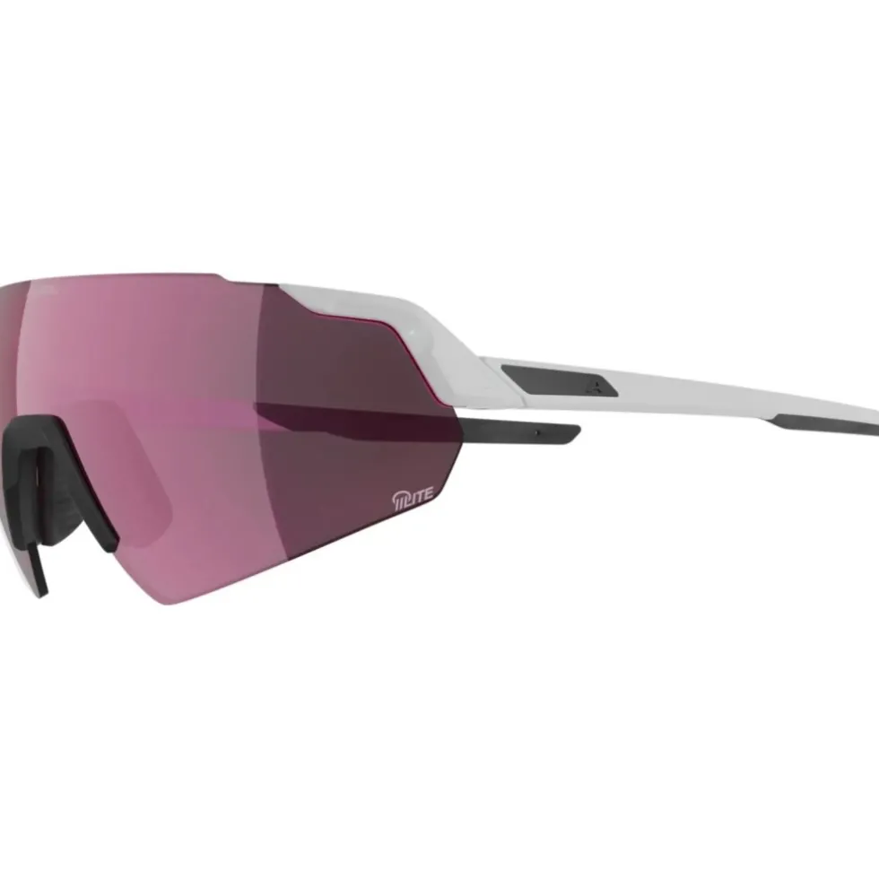 Alpina Turbo Air Q-Lite Brillen - white gloss/pink mirror