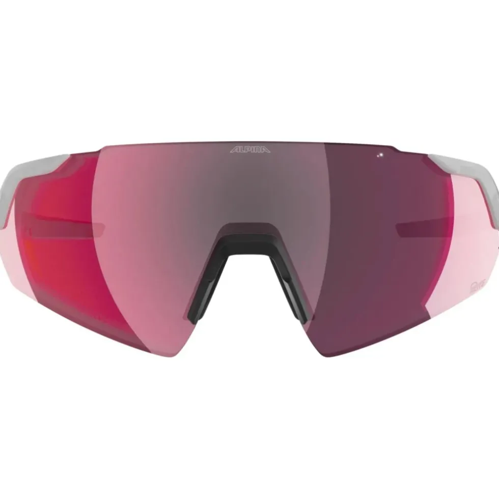 Alpina Turbo Air Q-Lite Brillen - white gloss/pink mirror