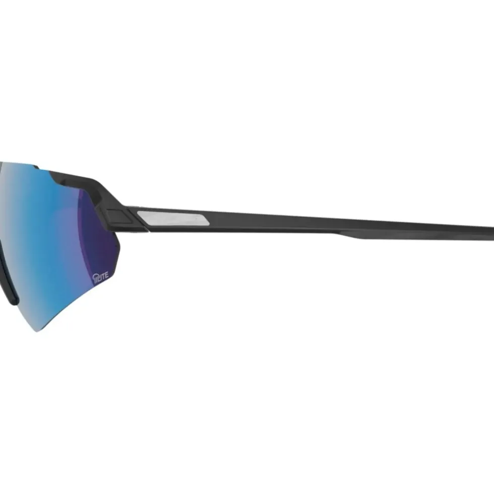 Alpina Turbo Air Q-Lite Brillen - black matt/blue mirror + pink