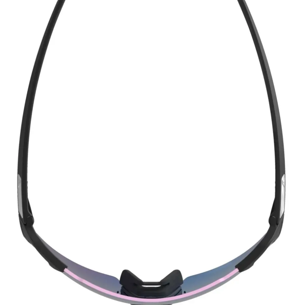Alpina Turbo Air Q-Lite Brillen - black matt/blue mirror + pink