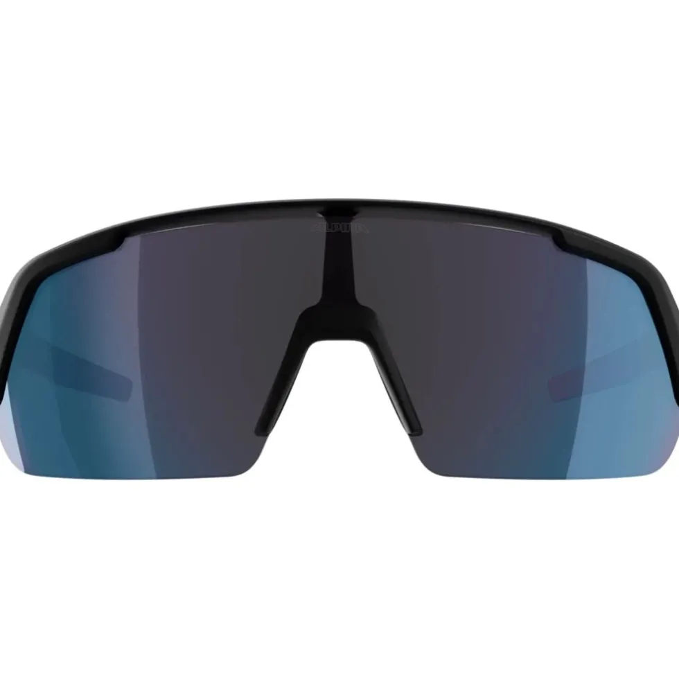 Alpina Turbo HR Brillen - black matt/blue mirror