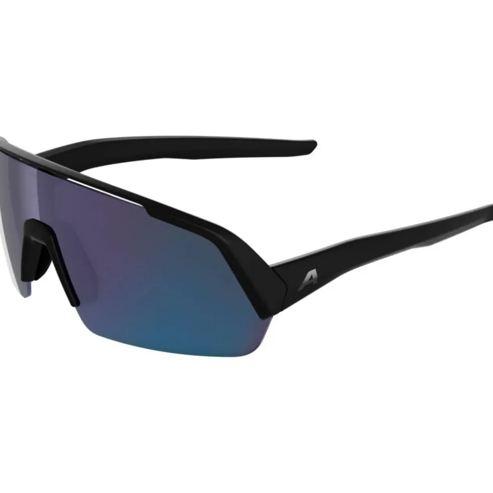Alpina Turbo HR Brillen - black matt/blue mirror