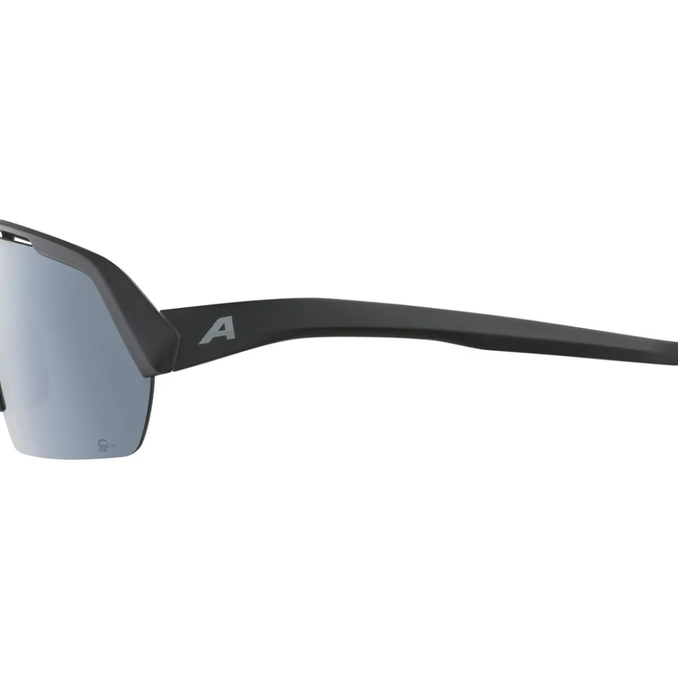 Alpina Turbo HR Q-Lite Bril - black matt/mirror silver