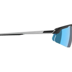 Alpina Turbo Pro Q Brillen - black-white matt/blue mirror