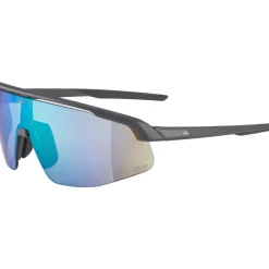 Alpina Turbo Pro Q-Lite Brillen - midnight-grey matt/mirror green