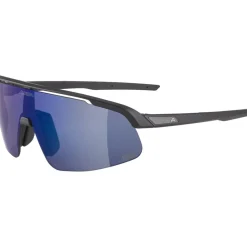 Alpina Turbo Pro S Q-Lite Bril - black matt/mirror blue