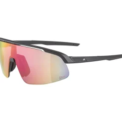 Alpina Turbo Pro S Q-Lite Bril - black-metallic matt/mirror pink