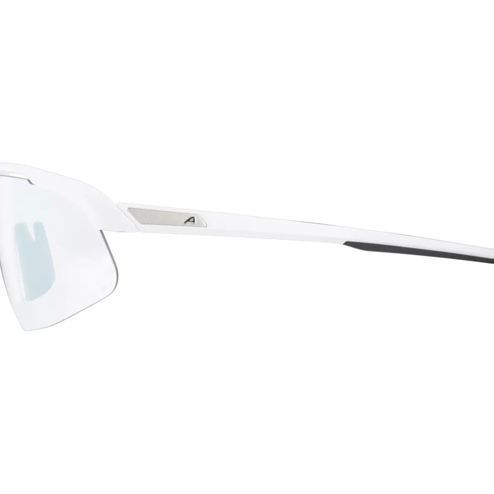 Alpina Turbo Pro S V Bril - white matt/clear to grey/flash pink