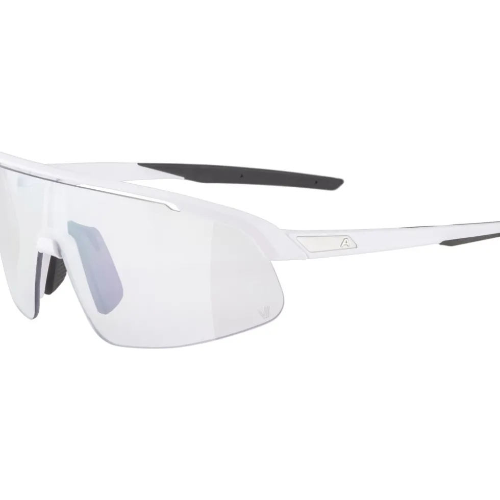 Alpina Turbo Pro S V Bril - white matt/clear to grey/flash pink