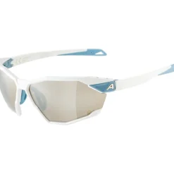 Alpina Twist Six Q Bril - white matt/mirror silver