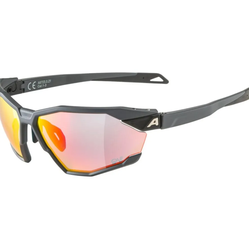 Alpina Twist Six QV Bril - midnight-grey matt/mirror rainbow