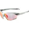 Alpina Twist Six QV Bril - smoke-grey matt /mirror rainbow
