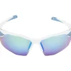 Alpina Twist Six S HR Q Bril - white matt / Quattroflex-mirror blue