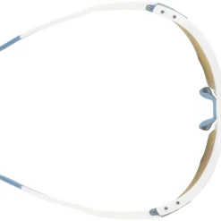 Alpina Twist Six S HR Q Bril - white matt / Quattroflex-mirror blue