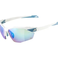 Alpina Twist Six S HR Q Bril - white matt / Quattroflex-mirror blue