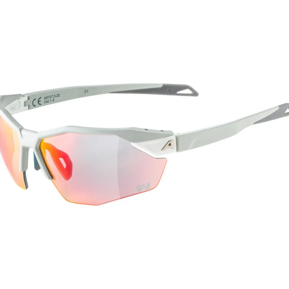 Alpina Twist Six S HR QV Bril - smoke-grey matt / rainbow mirror
