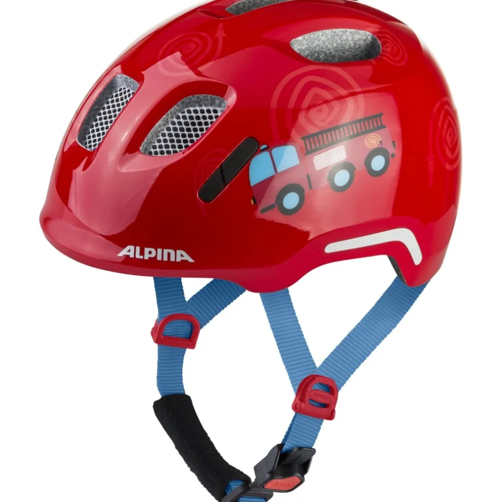 Alpina Ximo 2 Flash Kinder-fietshelm - fire fighter gloss