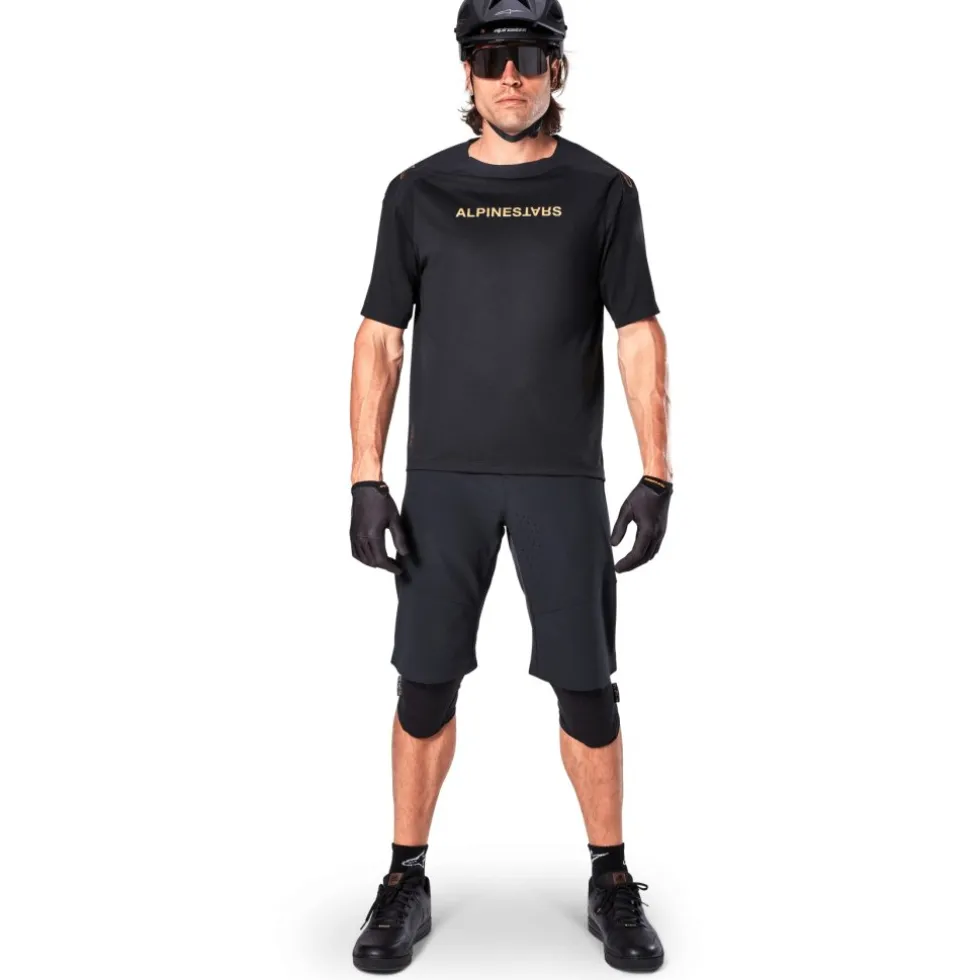 Alpinestars A-Aria Polartec Switch Fietsshirt met Korte Mouwen Heren - zwart