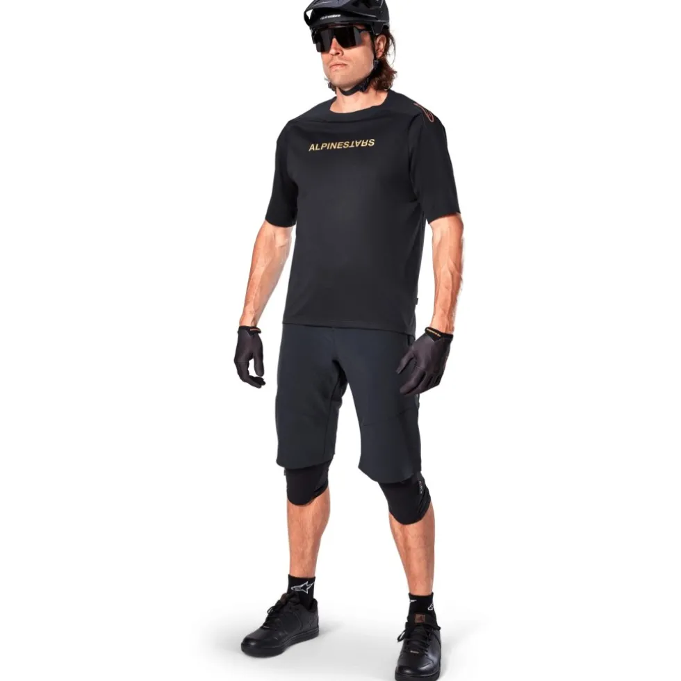 Alpinestars A-Aria Polartec Switch Fietsshirt met Korte Mouwen Heren - zwart