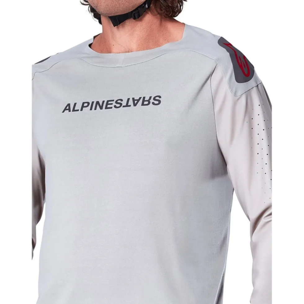 Alpinestars A-Aria Polartec Switch Fietsshirt met Lange Mouwen Heren - light gray