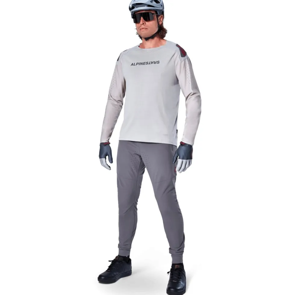 Alpinestars A-Aria Polartec Switch Fietsshirt met Lange Mouwen Heren - light gray