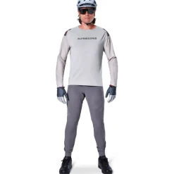 Alpinestars A-Aria Polartec Switch Fietsshirt met Lange Mouwen Heren - light gray
