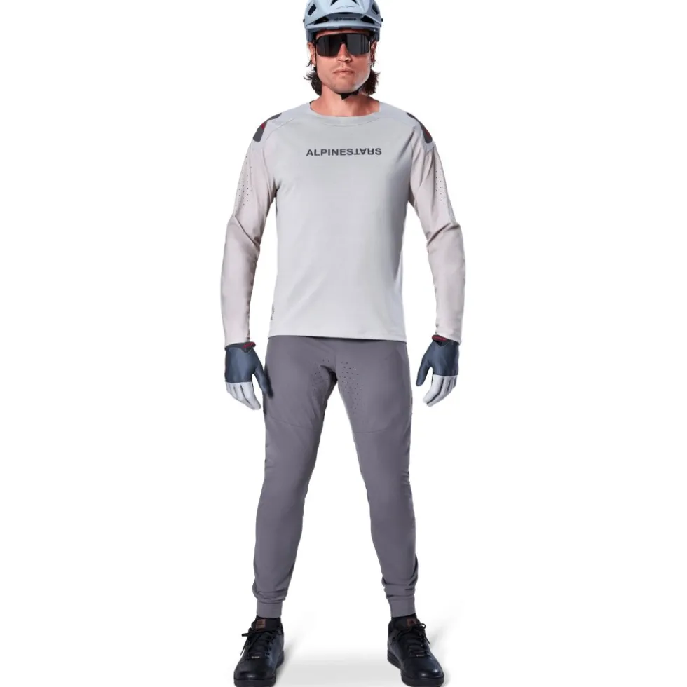 Alpinestars A-Aria Polartec Switch Fietsshirt met Lange Mouwen Heren - light gray