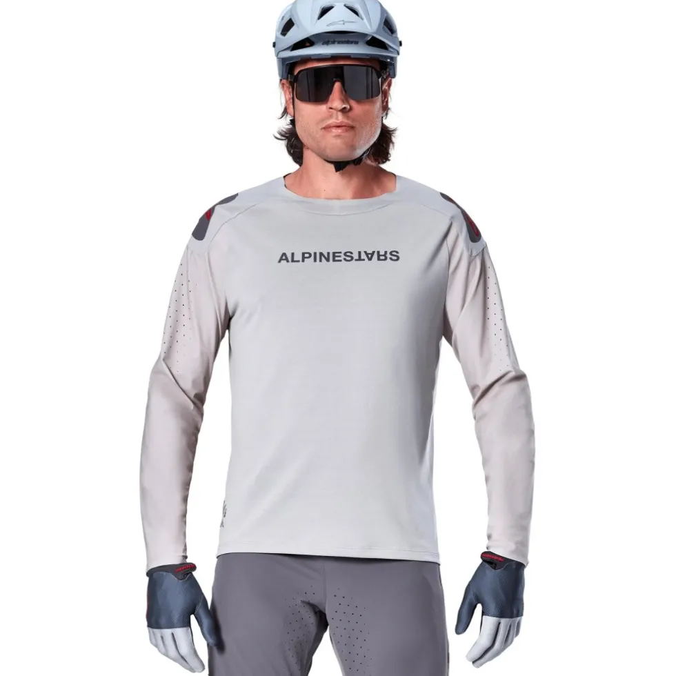Alpinestars A-Aria Polartec Switch Fietsshirt met Lange Mouwen Heren - light gray