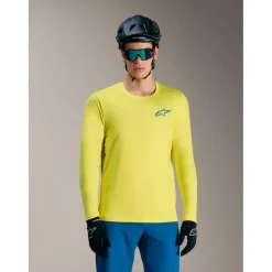 Alpinestars A-Dura Air Fietsshirt met Lange Mouwen Heren - yellow fluo