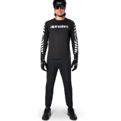 Alpinestars A-Dura Dri Oscar Fietsshirt met Lange Mouwen Heren - black reflective