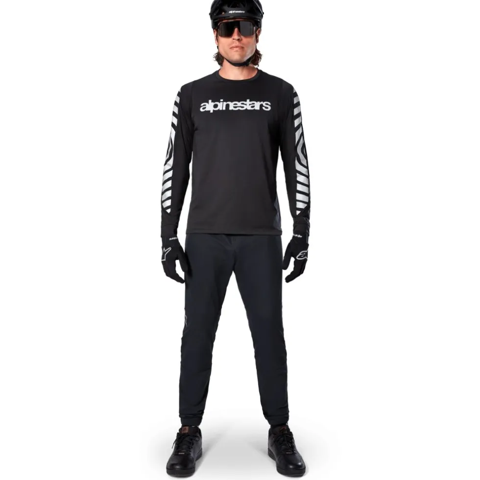 Alpinestars A-Dura Dri Oscar Fietsshirt met Lange Mouwen Heren - black reflective