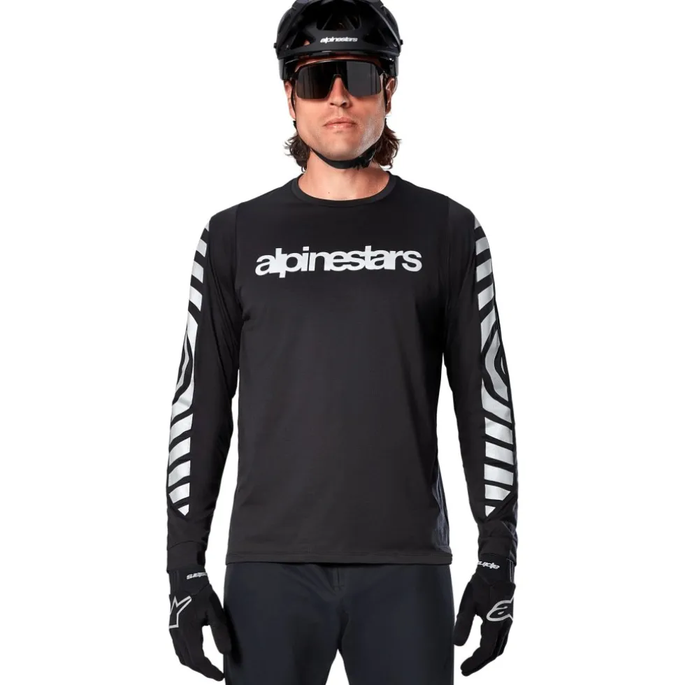 Alpinestars A-Dura Dri Oscar Fietsshirt met Lange Mouwen Heren - black reflective
