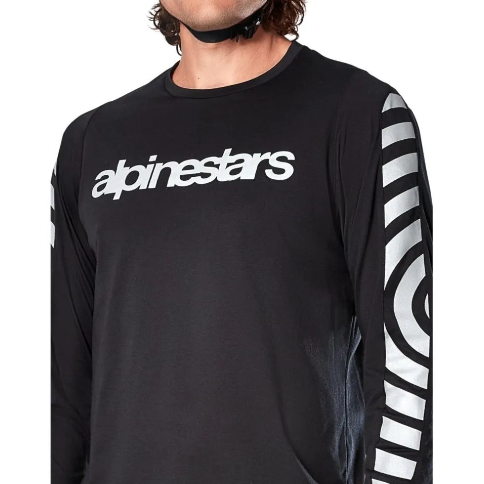 Alpinestars A-Dura Dri Oscar Fietsshirt met Lange Mouwen Heren - black reflective