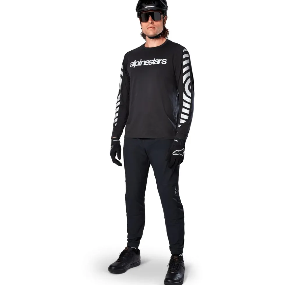 Alpinestars A-Dura Dri Oscar Fietsshirt met Lange Mouwen Heren - black reflective