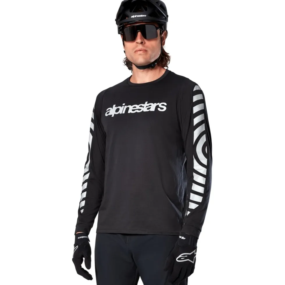 Alpinestars A-Dura Dri Oscar Fietsshirt met Lange Mouwen Heren - black reflective