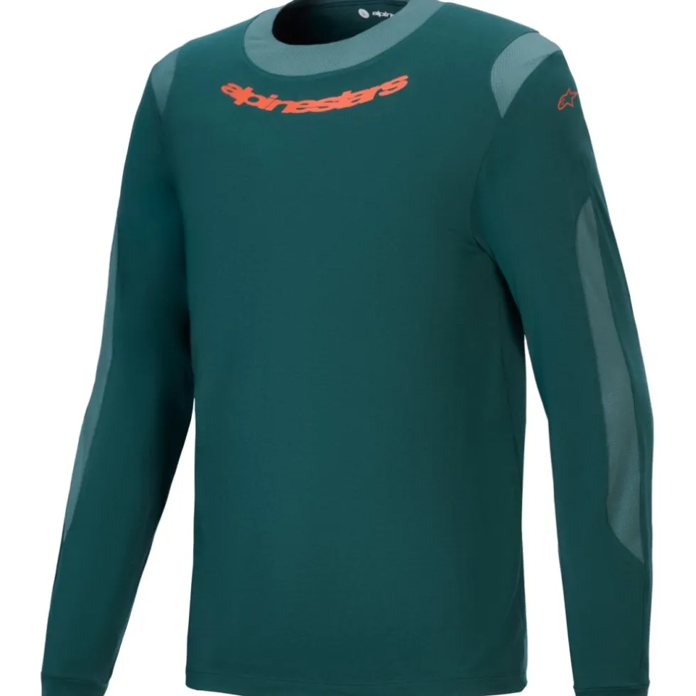 Alpinestars A-Dura Dri Wool Fietsshirt met Lange Mouwen Heren - dark pine