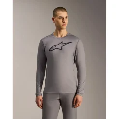 Alpinestars A-Dura Ride Fietsshirt met Lange Mouwen Heren - gray