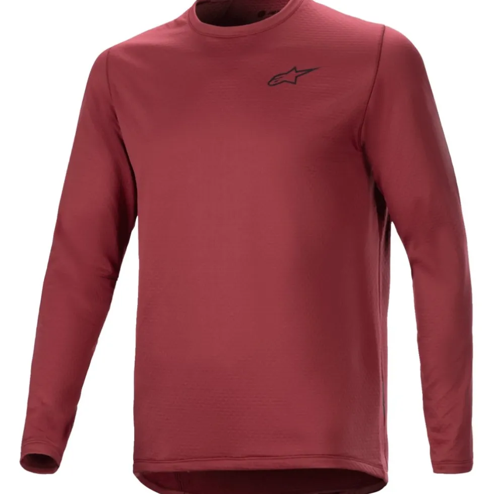 Alpinestars A-Dura Thermal Fietsshirt met Lange Mouwen Heren - burgundy