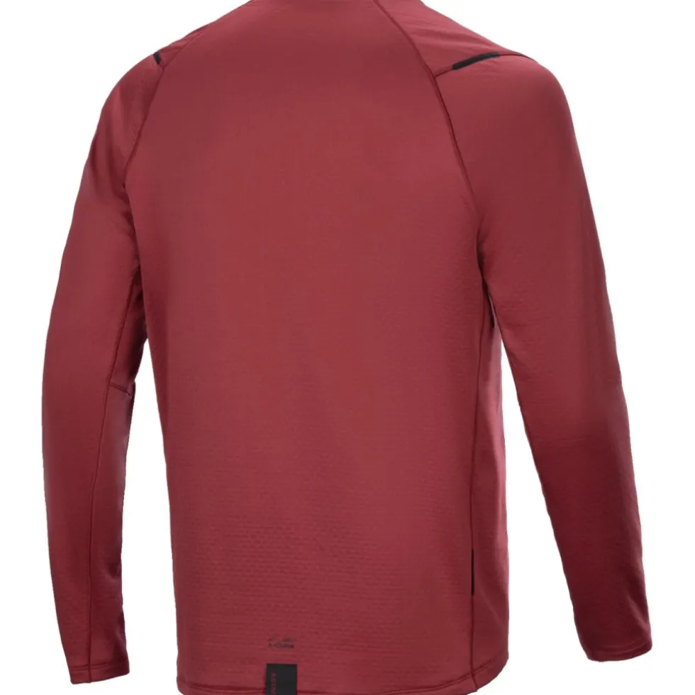 Alpinestars A-Dura Thermal Fietsshirt met Lange Mouwen Heren - burgundy