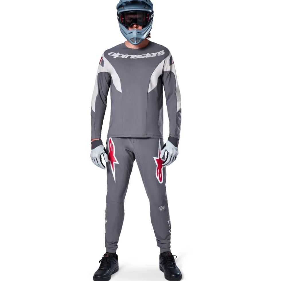 Alpinestars A-Supra Race Fietsshirt met Lange Mouwen Heren - dark gray
