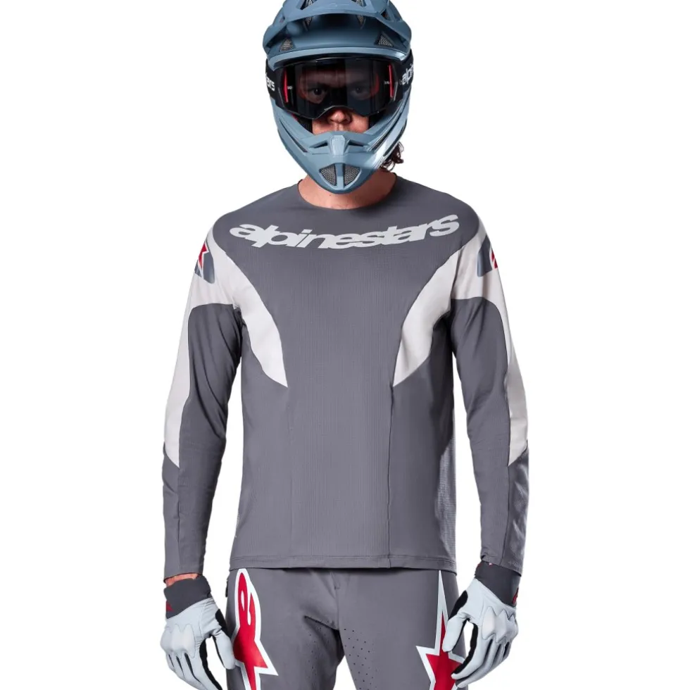 Alpinestars A-Supra Race Fietsshirt met Lange Mouwen Heren - dark gray