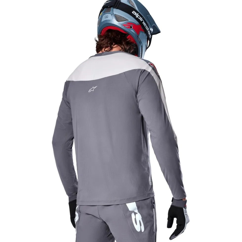 Alpinestars A-Supra Race Fietsshirt met Lange Mouwen Heren - dark gray