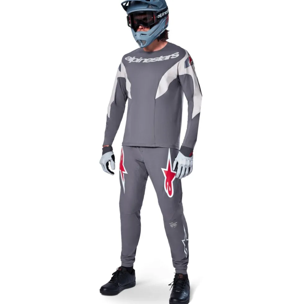 Alpinestars A-Supra Race Fietsshirt met Lange Mouwen Heren - dark gray