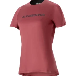 Alpinestars Stella A-Dura Dri Switch Fietsshirt met Korte Mouwen Dames - burgundy