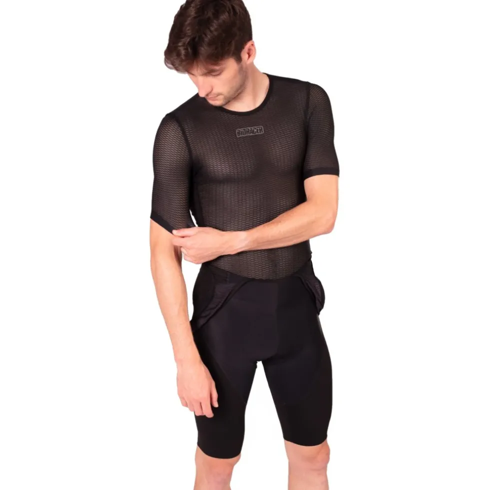 Bioracer Breeze Baselayer met korte mouwen Heren - zwart