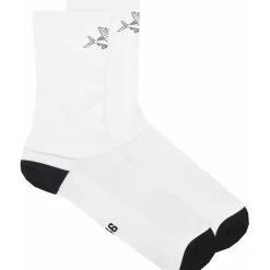 Café du Cycliste Aero Sokken - flying fish/black on white